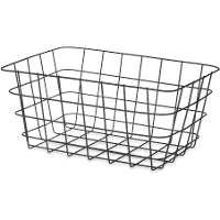 Cesta di 30,3 x 22,5 x 14 cm in metallo cromato