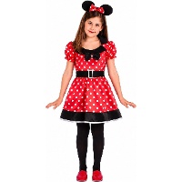 Costume da topolina Minnie con orecchie per bambina