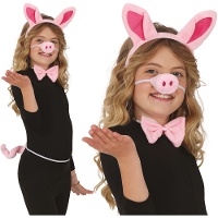 Set maialino rosa - 4 pezzi