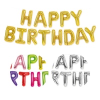 Palloncino scritta Happy Birthday 41 cm - Amber