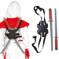 Spade da samurai con fodero per la schiena - 55 cm