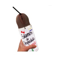 Biberon con vagina nera Estamos de despedida