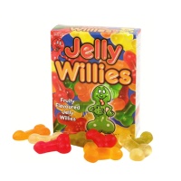 Gommose a forma di pene al gusto di frutta - Jelly Willies - 120 grammi