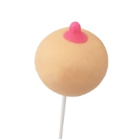 Lecca-lecca a forma di petto al gusto di fragola 58g - Boobie Pops - 1 unità