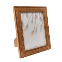 Cornice per foto 15 x 20 cm in rattan marrone