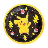 Piatti di Pokemon Pikachu da 18 cm - 8 unità