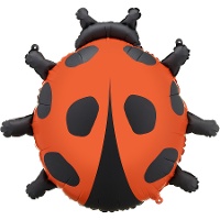 Palloncino a forma di coccinella rossa di 66 x 64,5 cm