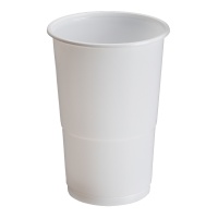 Bicchieri in plastica bianca da 250 ml - 25 pezzi