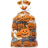 Busta per dolci con zucche di Halloween 28 x 13 cm - 20 pezzi