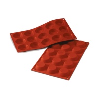Stampo in silicone tartellette di cioccolato - Silikomart - 15 cavità