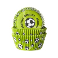 Pirottini cupcake Calcio verdi - House of Marie - 50 unità
