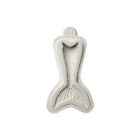 Stampo in silicone coda sirena da 11 x 6 cm - Katy Sue Molde