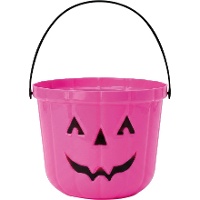 Secchiello colorato a forma di zucca 18,5 cm - 1 unità
