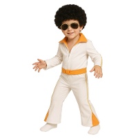 Costume da bambino Re del Rock dorato