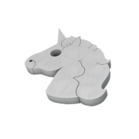 Figura polistirolo unicorno - 26 x 30