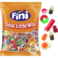 Busta assortita di caramelle gommose e liquirizia mini con pica pica - Fini Little mix - 90 gr