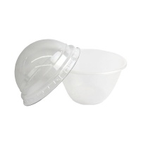 Capsula di plastica con coperchio per cupcake - Poloplast - 12 x 12 x 6,5 cm - 1 pezzo