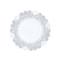 Centrino carta bianca tondo 25 cm - Sweetkolor - 10 unità