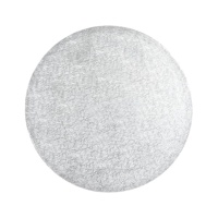 Sottotorta rotonda argento da 38 x 0,3 cm - Sweetkolor