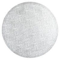 Base per torte rotonda 45 x 45 x 1,2 cm placcata argento - Pastkolor