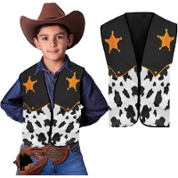 Gilet da sceriffo cowboy per bambini