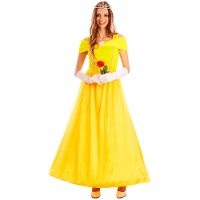 Costume da principessa fiabesca giallo per donna