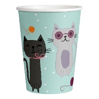 Bicchieri di Gatti da 250 ml - 8 unità
