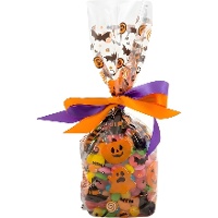 Sacchetto per dolci di zucche di Halloween da 12,5 x 24 cm - Decora - 20 unità