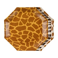Piatti Safari stampati 23 cm - confezione da 6