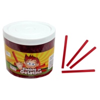 Bastoncini di gelatina di fragola 10 cm - 340 unità