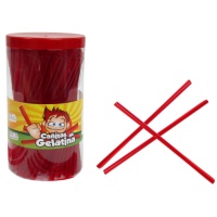 Bastoncini di gelatina di fragola 20 cm - 140 unità