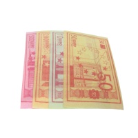 Cialda dolce colorata banconote giganti - 150 unità