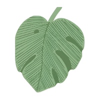 Tovaglioli a forma di foglia Monstera, 18 x 14,5 cm - 12 pezzi