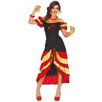 Costume rumbera con volant da donna