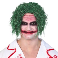 Parrucca verde da clown