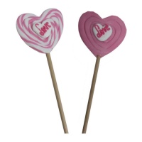 Lecca lecca Heart Pink Love da 60 g - 1 unità