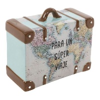 Salvadanaio a forma di valigia per un super viaggio
