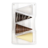 Stampo coni grandi di cioccolato 20 x 12 cm - Decora - 20 cavità