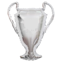 Palloncino a forma di Coppa dei Campioni argento 83 x 65 cm