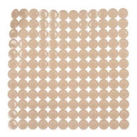 Tappeto doccia antiscivolo 54 x 54 cm beige mattone