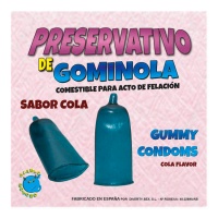 Gommosa con forma di preservativo al gusto di cola