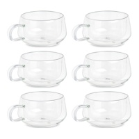 Tazza da 280 ml per tè in borosilicato - 6 unità