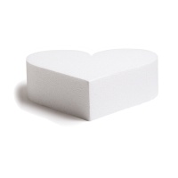 Base polistirolo cuore 25 x 7,5 cm - Decora