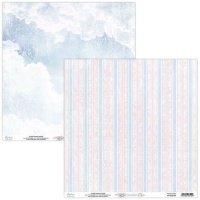 Carta Elodie rosa e blu per scrapbooking - Carte Mintay - 1 foglio