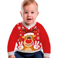 Maglione natalizio con renna per bambino