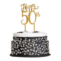 Topper per torta acrilico per 50° anniversario - Dekora