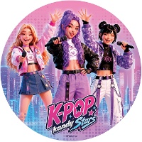 Cialda commestibile K-pop da 20 cm - 1 pezzo