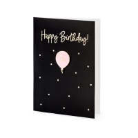 Biglietto auguri Happy Birthday con 30 palloncino - PartyDeco