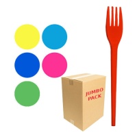Forchette colorate da 17 cm - 1152 pezzi.