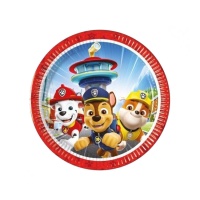 Piatti Paw Patrol in città 20 cm - 8 pezzi